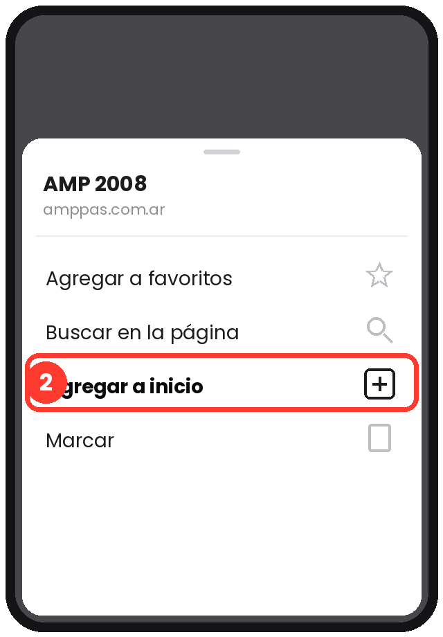 Paso 2: Agregar a inicio